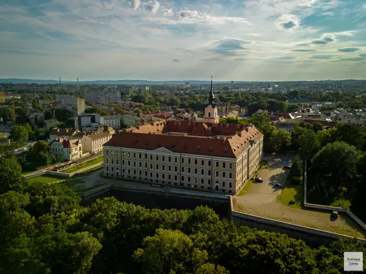 Zamek w Rzeszowie, zdjęcie z drona